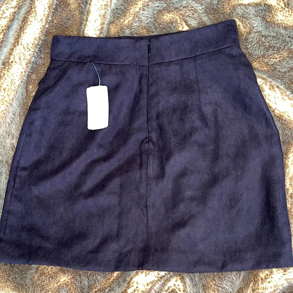 🆕 Forever 21 Faux Suede Mini Skirt - Picture 8 of 11